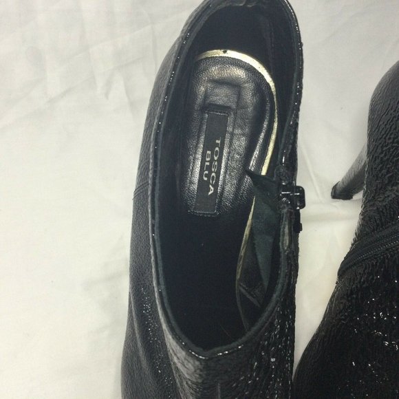 Tosca Blu Ankle Boots Italian Leather Heels EU 39 US 8.5 Stunning - Picture 5 of 8